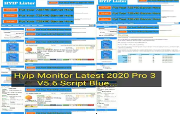 Hyip Monitor Latest 2020 V5.6 Pro 3 Blue
