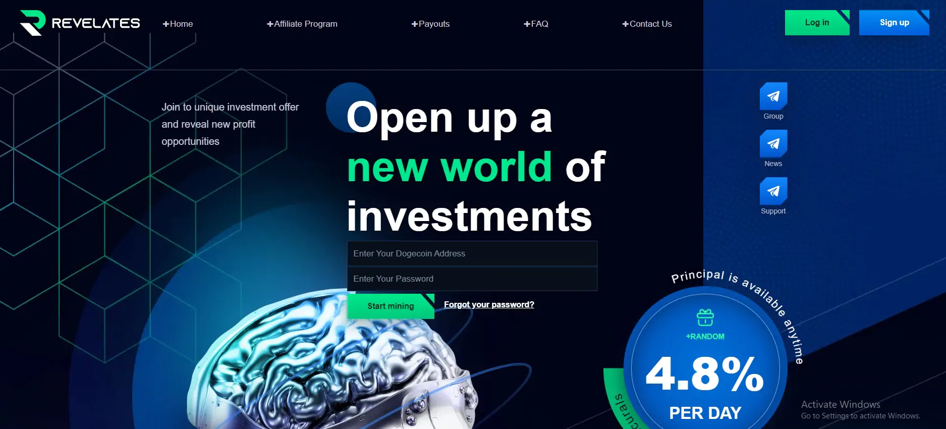 Revelates SCM Mining Template
