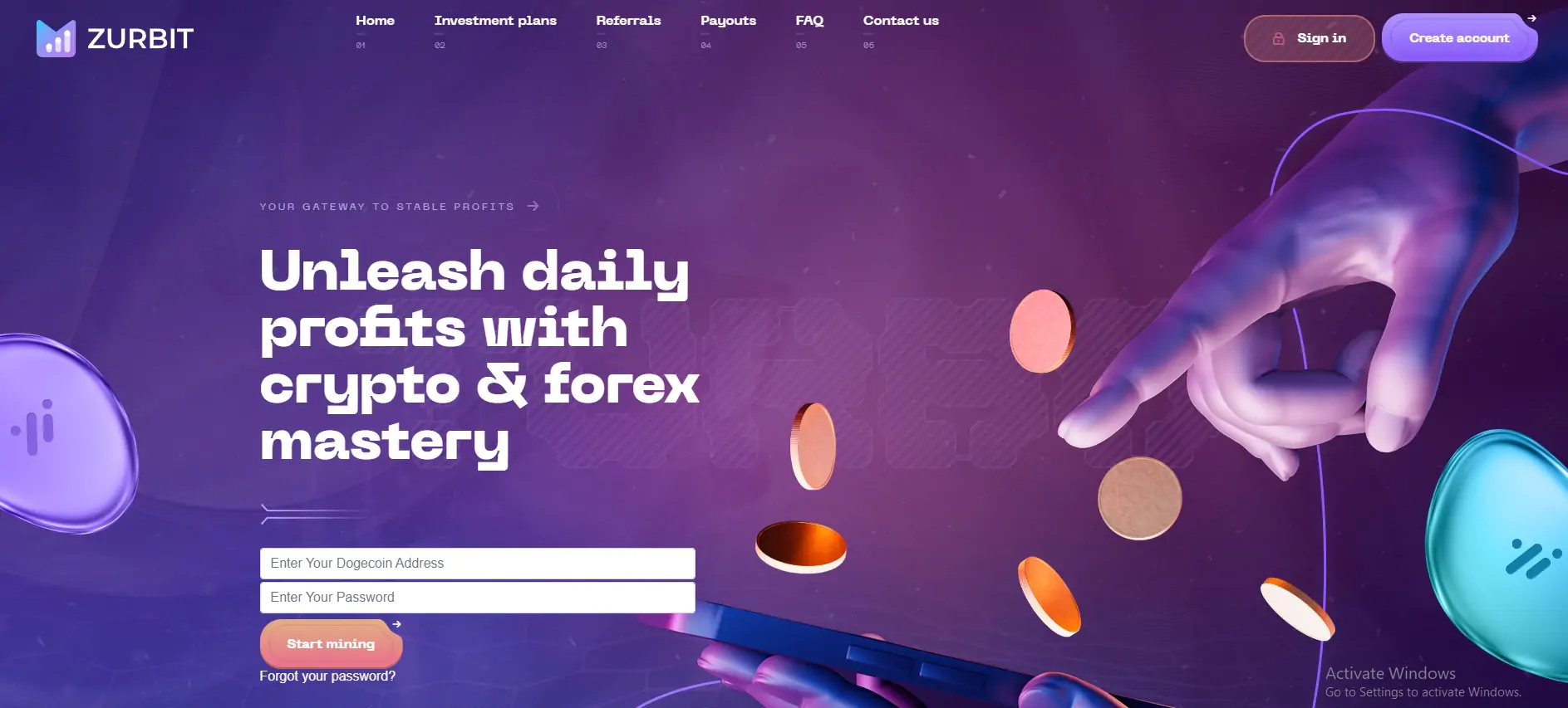 zurbit SCM Mining Template