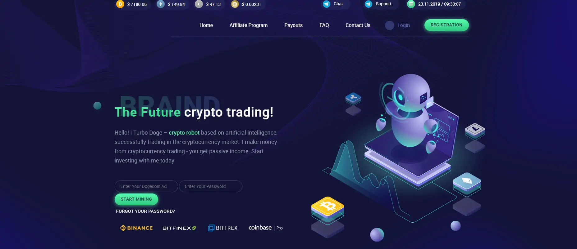 Dcrypto Template Crypto Mining (SCM)